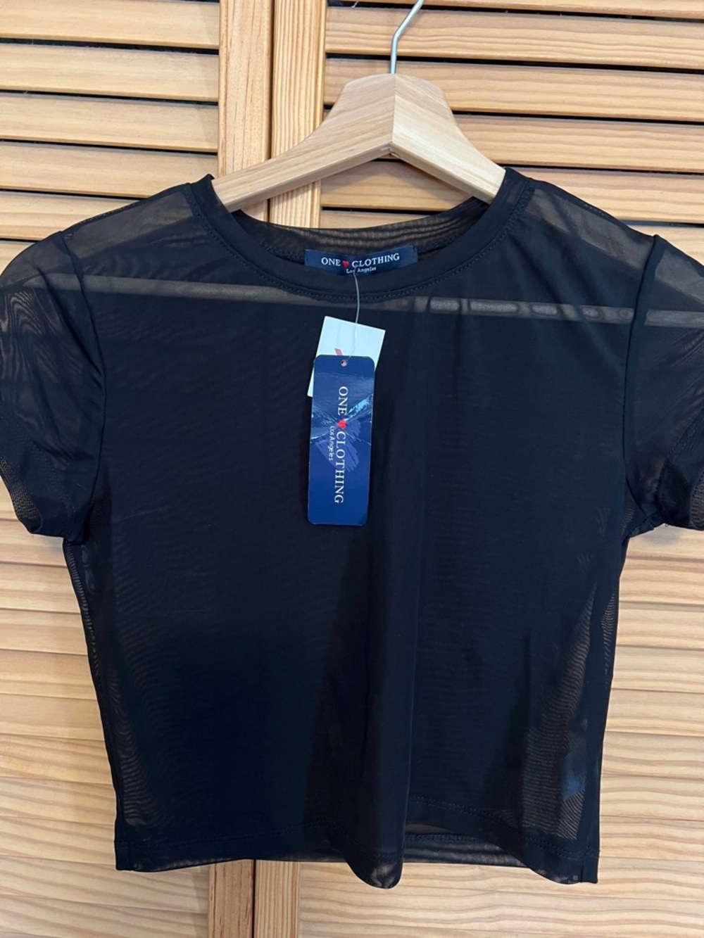One ❤️ Clothing One Love Clothing, Mesh Sheer Sexy Crop Top, size S